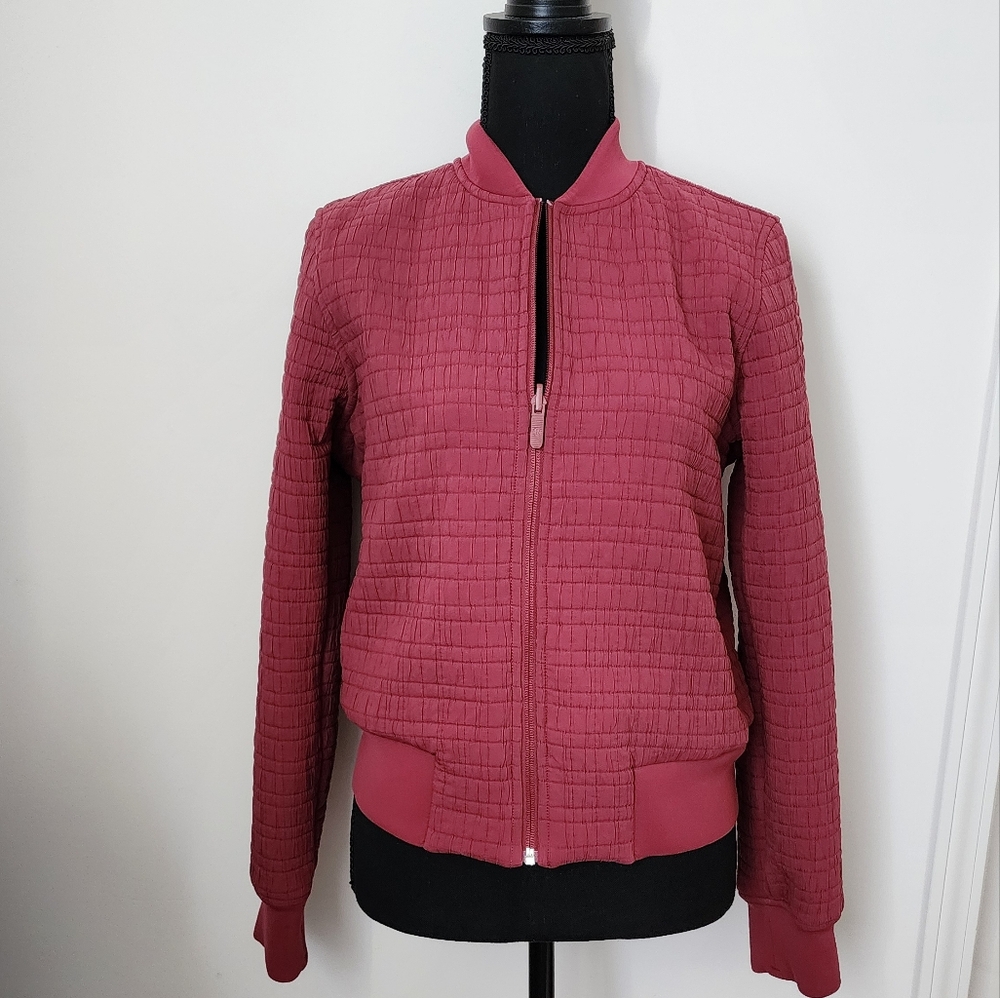 Lululemon Serene Travels Comber Reversible Jacket Mauve Womens 6 Bomber Style - Picture 2 of 11
